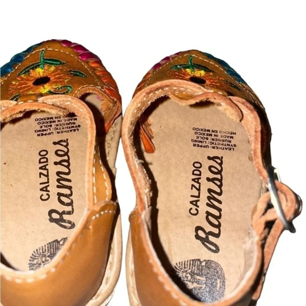 Toddler Girl Huarache Artesenal Colors Mexican sandals 100% Leather Hand MadeSz5